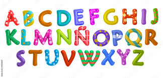 letras del abecedario de colores en 3d