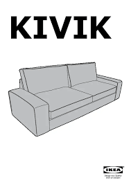 kivik sofa bed with footstool tullinge