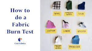burn test to identify fabric