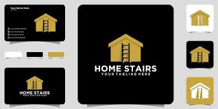 Stairs Logo Design Inspiration Icon