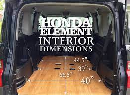 honda element interior dimensions cargo