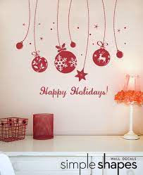 Holiday Wall Decal Ornaments Deluxe