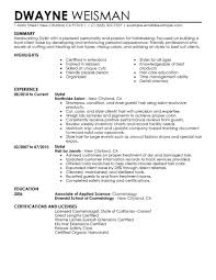 hair salon receptionist resume with images large size