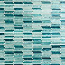 Chevron Glass Mosaic Tile