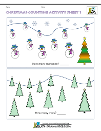 Christmas worksheets and online activities. Christmas Math Worksheets For Kindergarten