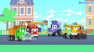 Cần cẩu Và Những người bạn nhỏ xây sân chơi - Xe xây dựng cho trẻ em - Phim  hoạt hình ô tô - YouTube