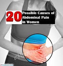 possible causes of abdominal pain in women