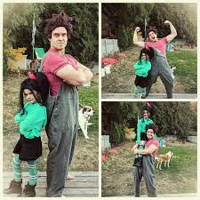 Finally saw wreck it ralph 2, really really loved the message of the film, touched a v special place in my heart. Dad And Daughter Wreck It Ralph And Vanellope Diy Costumes Popsugar Family