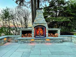 Outdoor Fireplaces Pavers By Ideal