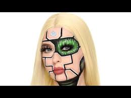 cyborg halloween makeup tutorial