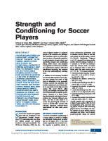 strenght training for soccer players