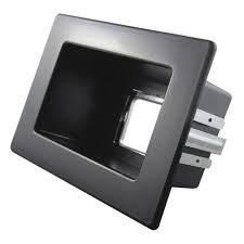 Wall Plate Recess Box Black Selby