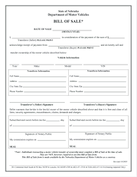 Used Car Bill Ofale Template Florida Document Word Free