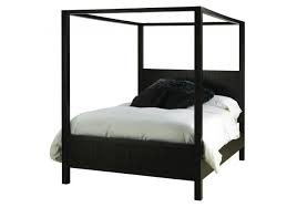 Zocalo Madison Canopy Cal King Bed In Ebony