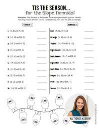 Students will solve for the slope in 10 problems and then use their answers to color in the winter. Fun Activities For Slope Kidcourseskidcourses Com