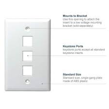 Commercial Electric 2 Port Wall Plate