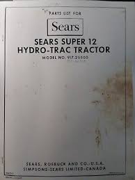 Sears Suburban Super Ss 12 Hydro Trac