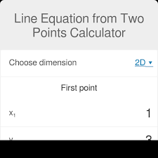 Line Equation From Two Points Calculator