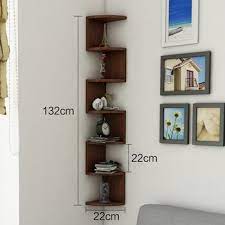 corner wall shelf wooden decorative