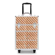 makeup trolley case with wheels travel