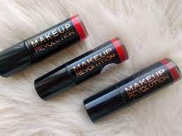 makeup revolution red lipsticks