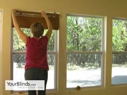 how to install bamboo shades inside