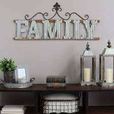 Family Metal Wood Wall Decor 321229