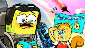 No War Animation! Daddy is My Hero✈ | Spandy loves daddy forever | SPONGEBOB  SAD ANIMATION|SLIME CAT - YouTube