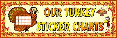 Fall And Thanksgiving Sticker Charts