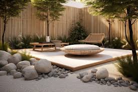 Minimalist Landscaping Peaceful Seating