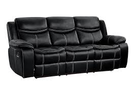 faux leather recliner sofa w contrast