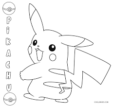 Baby cute pikachu coloring pages. Printable Pikachu Coloring Pages For Kids