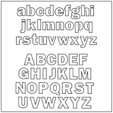 alphabet upper and lower case set