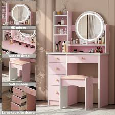 pink makeup vanity set