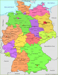 Germania superior was garrisoned by legio viii augusta and legio xxii primigenia. Mappa Germania Cartina Germania Annamappa Com