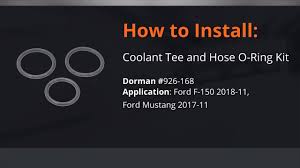 coolant tee and hose o ring kit