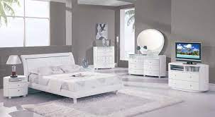 Emily Bedroom Set In White High Gloss