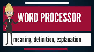 What Is Word Processor What Does Word Processor Mean Word