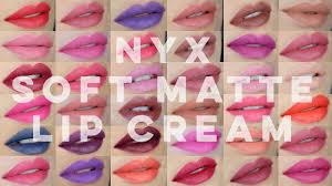 Full Collection Lip Swatch Review Nyx Soft Matte Lip Cream