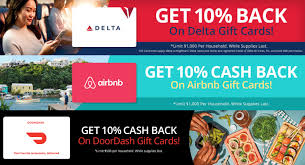 gift cards for airbnb delta doordash