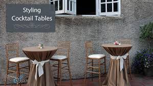 Styling Cocktail Tables For Any Event