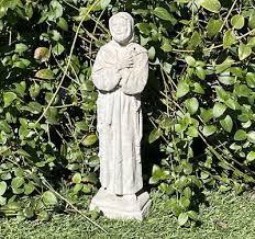Antique Saint Francis Statue Cement