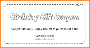 Coupon Format For Word Free