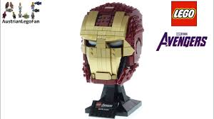 Lego iron man minifigure helmet. Lego Marvel 76165 Iron Man Helmet Lego Speed Build Review Youtube