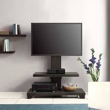 2 Shelf Tv Stand With Floater Mount