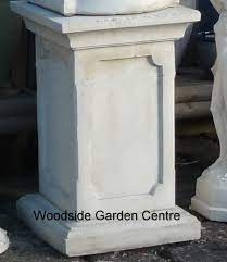large oxford white stone plinth