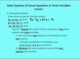 3 4 Solve Systems Of Linear Equations