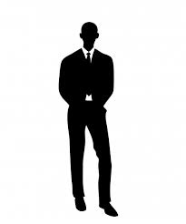 Mann im Anzug Silhouette Kostenloses Stock Bild - Public Domain Pictures