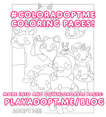 Then share your creation on instagram or twitter with the. Adopt Me On Twitter The Last Two Coloring Pages Are Up On Our Blog Now We Ll Choose Our Favorites To Send Pets To Over The Next Week So Share Your Version