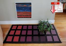 desert squares block weave rug